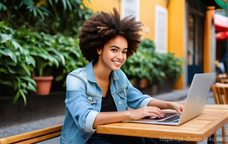 디지털 학습의 유연성 - **Prompt 1: Freedom and Flexibility in Digital Learning**
"A young adult female, with warm brown...