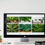 콘텐츠 관리 시스템 CMS - A modern digital workspace scene showing a diverse Brazilian team collaborating remotely on content ...